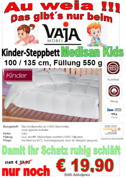 Kinder-Steppbett MEDISAN KIDS